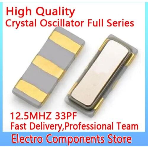 5PCS/Lot Ceramic Crystal Oscillator 3213 12.5M 12.5MHZ 12.500MHZ CSTCE 3Pin 3213 33PF ±0.50% 3.20x1.30mm SMD Ceramic Resonators