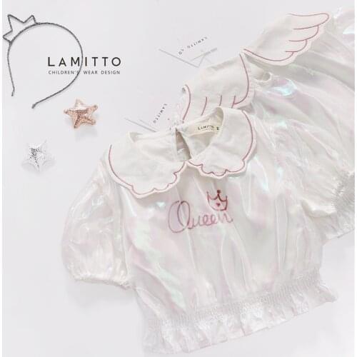 Белые блузки для девочек Lamitto China At AliExpress