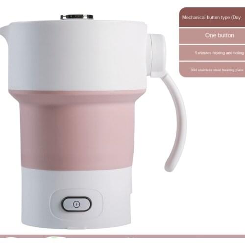 Small White Electric Water Kettle Silicone Brew Foldable Electric Kettle Tea Overheat Protection Bouilloire Eco Friendly EH50EK