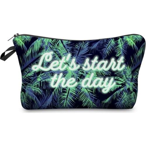 Fashion Cosmetic Unicorn Bag Print Women Brand makeup bags Cute bag headset candy Cosmetic Bagsdigital printing Polyeste letter