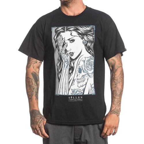 Sullen Mens Idle Hands T Shirt Black Adam Jackson Artwork T-shirt Apparel Original Tops Novelty Streetwear