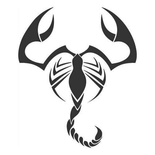 Have Sharp Claws Reptile Scorpio Car Stickers For Tires With Rim Sign Removable Mural FA702