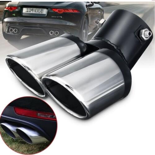 Stainless Steel Car Rear Exhaust Pipe Tail Muffler Tip Auto Exhaust System Tail Pipe Replacement for Honda FCX Brio 3R-C