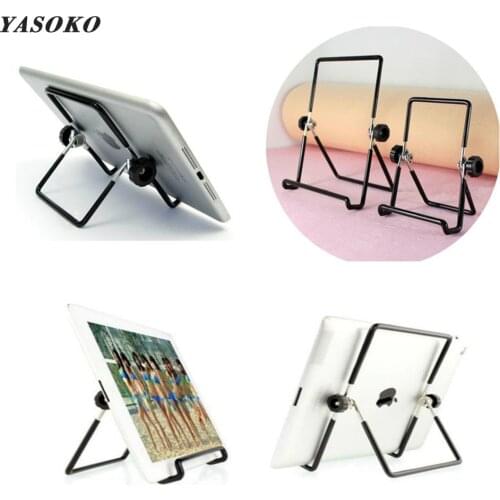 Desktop Metal Steel Multi-angle Non-slip Portable Foldable Adjustable Folding Stand Holder For iPad 2 3 4 Air Mini Tablet PC