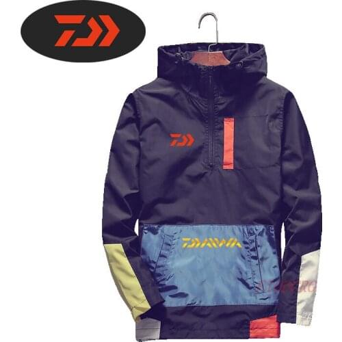 Daiwa Clothing In Fishing Clothing Quick Dry Hooded Fishing Shirt Long Sleeve In Hiking Shirt Breathable fishing Jacket Men
