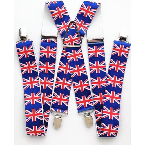 140cm Length Flag Suspender Men New Fashion H Back Pants Stay Braces Braces Unisex Adult Children Women Accessories BD045