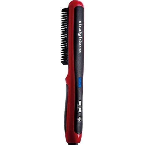 Hair Comb Brush Multifunctional Quick Beard Hair Straightener Curling Curler Show Cap Men Beauty Hair Styling Tool