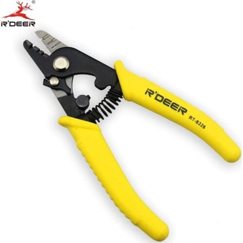 RDEER Wire Strippers Wire Cutter Cutting Fiber Optic Strippers Electricians Cable Cutter Multitool Repair Tools