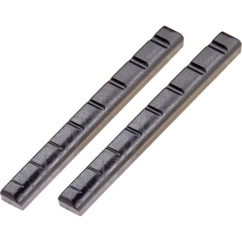 2x Plastic Slotted Nut Saddle for 8 String Ukulele Guitar Musical Instrument