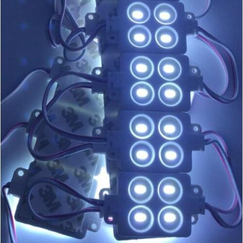 Super brighter 100PCS SMD 5630 4 LED Module DC12V waterproof IP68 white square led module lighting for sign letter free shipping