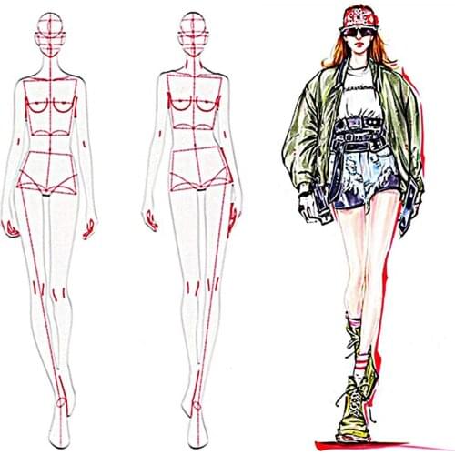 High Quality Drawing Icon Ruler Set Fashion Humanoid Pattern Template Ruler Set Set Designer Drafter Tailor Drawing Tools