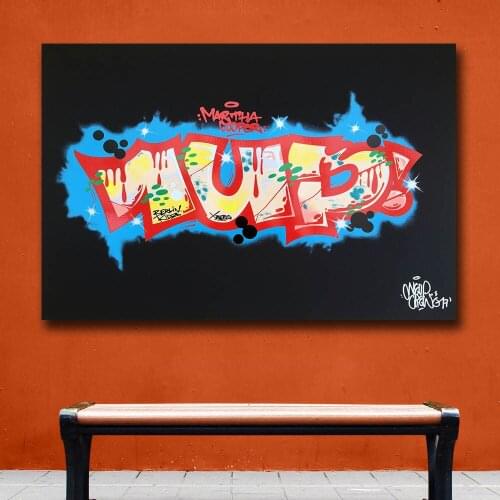 Wxkoil Art Wall Art Graffiti Art For Study Bedroom Decor Wall oil Painting Print Nice Wall Picture For Living Room No Framed