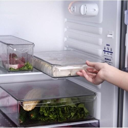 Drawer Refrigerator Storage Box Kitchen Storage Food Containers Home Organizer Transparent Multi-Function PP Dumpling Egg Box