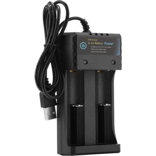 50 PCS Lithium battery charger 18650 multifunctional USB dual slot intelligent universal independent charging stand