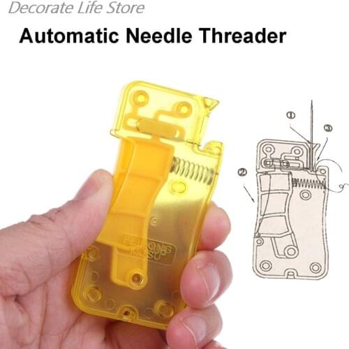 1pc Automatic Needle Threader Hand Sewing Needle Threader Stitch Insertion Sewing Tool Accessories