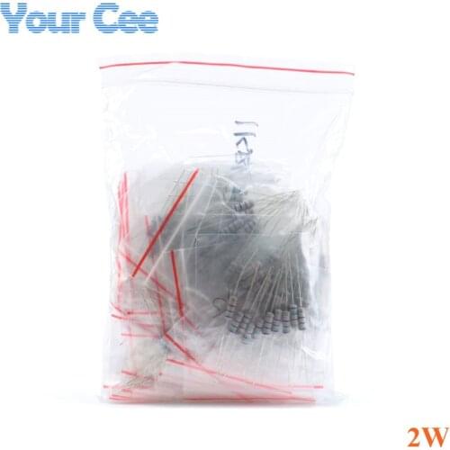 150Pcs 2W Carbon Film Resistors 0.1 Ohm ~ 750 ohm or 1K ~ 2M 5% Resistance Assorted Kit 30 Values*5pcs