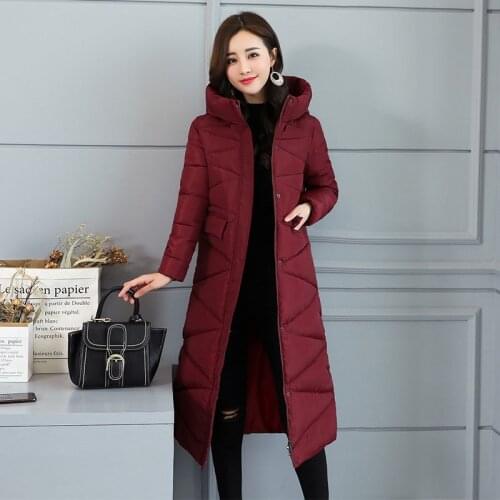 2019 High Quality Warm Winter Jacket Women Outwear Long Parka Female Snow Wear Cotton Padded Jackets 8 Colour Basic Coats M336