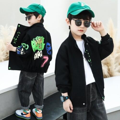 2021 Vintage Spring Autumn Boy Coat Overcoat Top Kids Costume Teenage Gift Children Clothes High Quality Plus Size