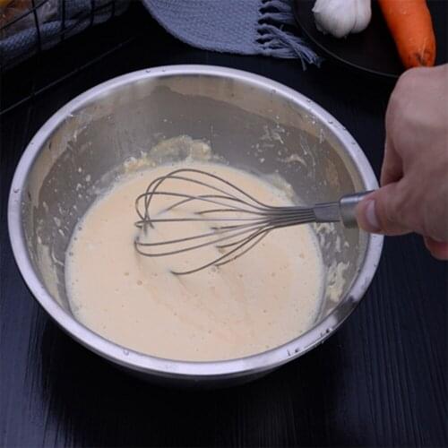 3PCS Stainless steel eggbeater Whisk baking supplies milk frother handheld eggbeater mixer
