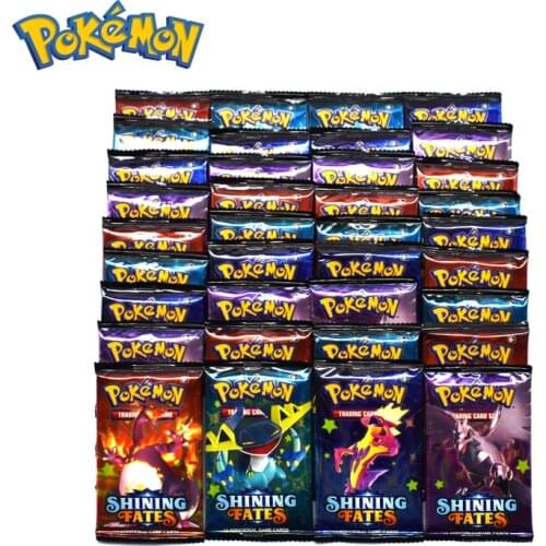 36PCS/4Bag Pokemon Cards Anime Sword&Shield Non Repeat English Game Battle Carte Trading Pikachu Children Pokemon Kaarten Toy