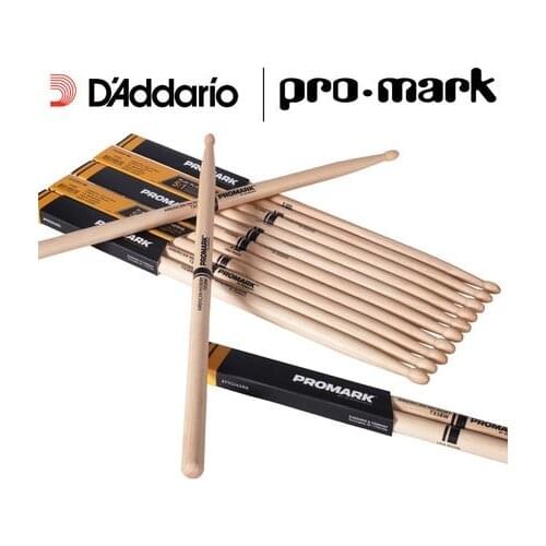 Promark by D'addario TX5BW 5B Wood Tip Hickory Drumsticks