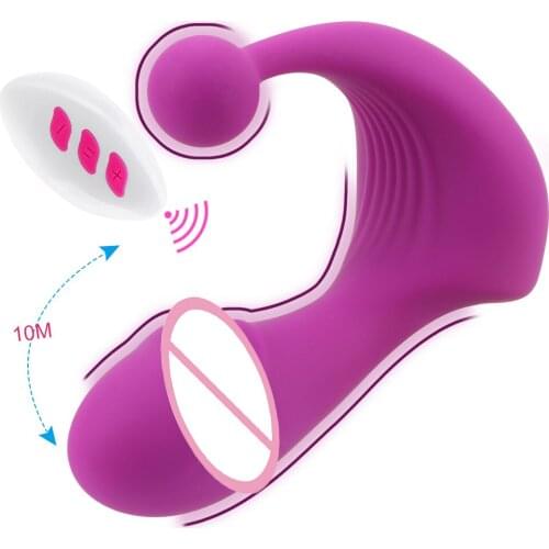 12 Modes Clitoris Stimulator Butt Plug Wearable Dildo Vibrator Sex Toys for Women Wireless Remote Control G-Spot Massager