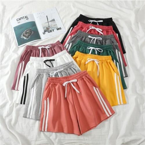 Cotton Sleepwear Casual Home Clothes Pajamas for Womens Beautiful Pants Summer Nightgown Homewear New Outside High Waist Shorts