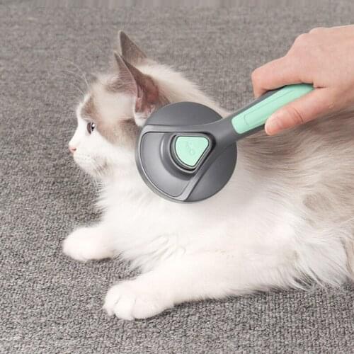 Pet One-key Grooming Tool For Surface Hair Removal Automatic Hair Brush Trimmer Flea Comb Cat and Dog Hair Grooming Massage Comb