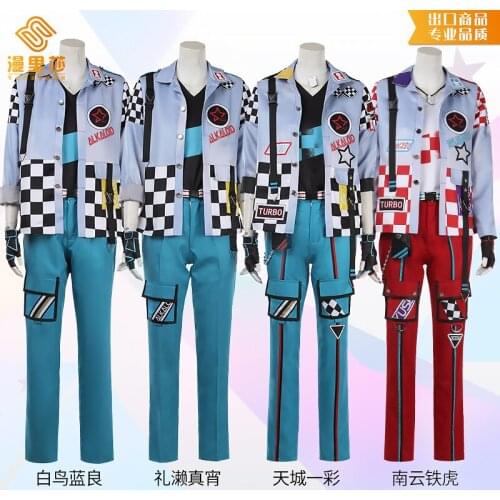 The Anime Ensemble Stars!Moving Forward Auto Show SPP Amagi Hiiro Cos Nagumo Tetora Shiratori Aira Set cosplay costume Ayase May