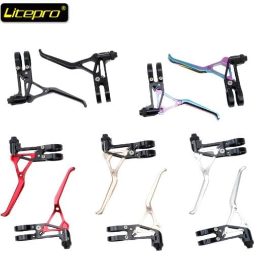 Litepro brake lever LP ultralight CNC 64g folding bike road bike small wheel V brake lever high quality brake lever