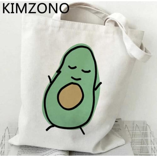 Avocado shopping bag reusable grocery shopper eco handbag bolso bag ecobag bolsas ecologicas sac tissu