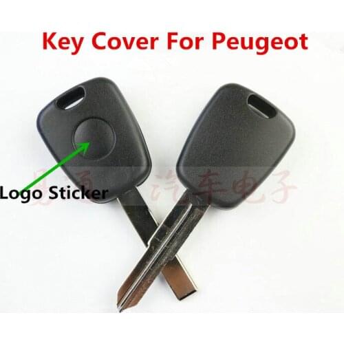 Remote Key Case Plastic Shell Cover For Peugeot,No key blade[5pcs]