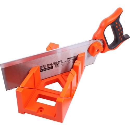 1Pc 12 14 inch Miter Saw Cabinets Multifunction Woodworking Hand Tools Home DIY Wood Working Hand Saws Clamped Box