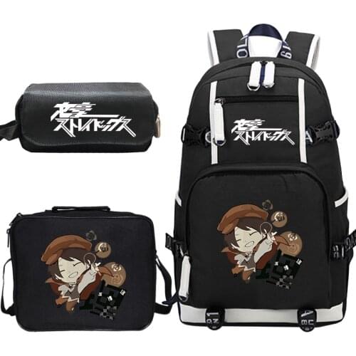 Bungou Stray Dogs school backpack Teenage Girl boy School Bags Dazai Osamu Chuya Nakahara Women Men bagpack Bungo Stray Dogs Bag