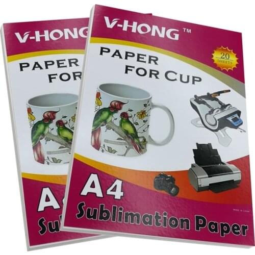100sheets A4 size Sublimation Paper for mug polyester material 8.26x11.7 inch clothes Inkjet Printers heat transfer paper