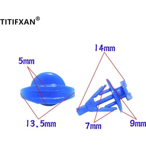 50PCS Auto door trim sealing strip fastener clip for VW Tiguan Sagitar Golf Passat CC Santana Jetta Lamando Scirocco Octavia