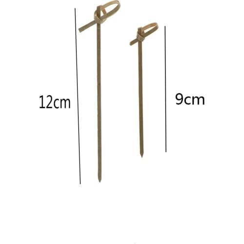 100 Pcs/set Disposable Bamboo Fork Twisted Party Buffet Fruit Desserts Food Cocktail Sandwich Fork Stick Pick Skewer 9/12cm