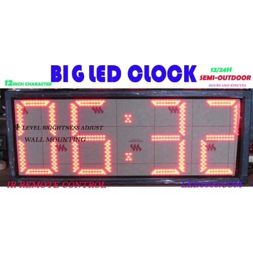 12inch 4digits LED clock(HST4-12R)