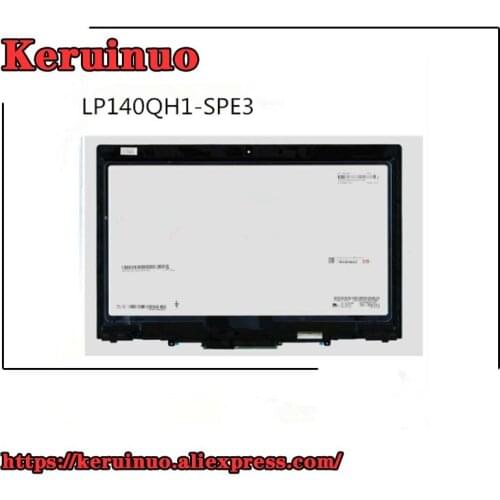 14.0" Original New QHD LCD Touch Screen Digitizer Assembly Bezel FOR Lenovo ThinkPad X1 Yoga 2nd GEN 2017 LP140QH1-SPE3 40pin