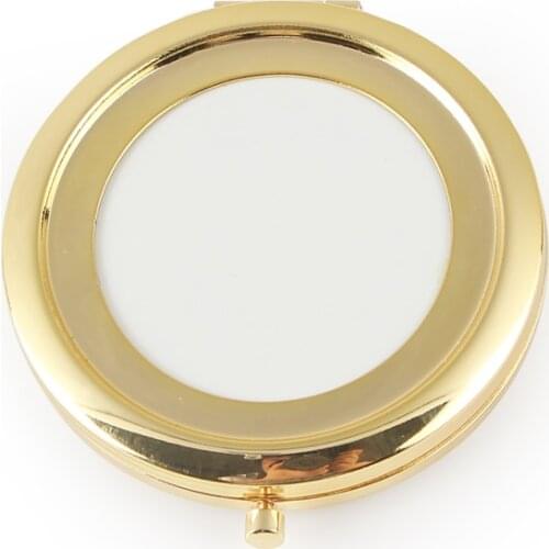 200pices/Lot Blank Compact Cosmetic Mirror Makeup Mirror Bronze,Light Gold 18410-2