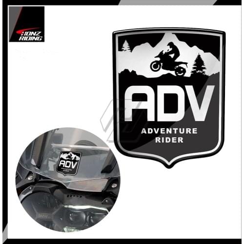 For 1050 Triumph Tiger Ducati Multistrada BMW R1200GS R1250GS Africa Twin ADV 3D Decal Adventure Rider Sticker