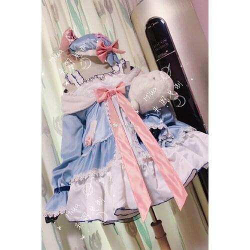 [Customize] Anime Game Azur Lane Gremyashchy Pajamas Housewear Nightdress Cosplay Costume Halloween Party Suit For Women Girls N