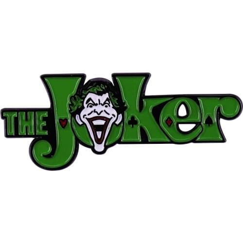 The Joker Name Logo Badge