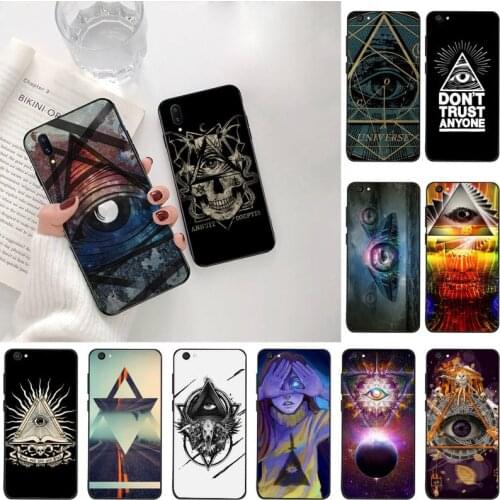Pyramid eye symbol illuminati Phone Case Cover For Vivo Y91c Y17 Y51 Y67 Y55 Y93 Y81S Y19 V17 vivos5