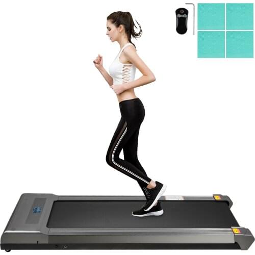 VEVOR 36x112 cm Electric Treadmill 100 kg Capacity Portable Motorized Silent with Remote Control Digital LED Display
