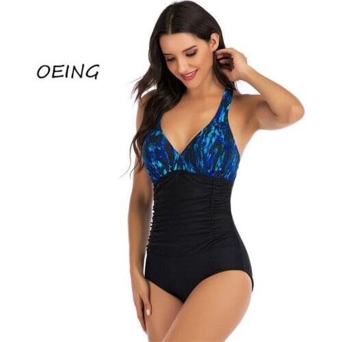 Jump Suits for Women 2021 Sexy Swimwear Women Bathing Suits Woman High Waist Swimsuit Print Sexy Plus Size