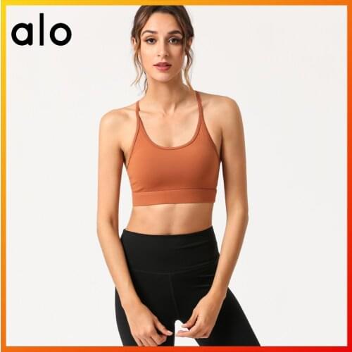 Alo Yoga Summer Womens Sports Tube Top Yoga Fitness Running Sports Breathable Quick-drying Underwear 2013