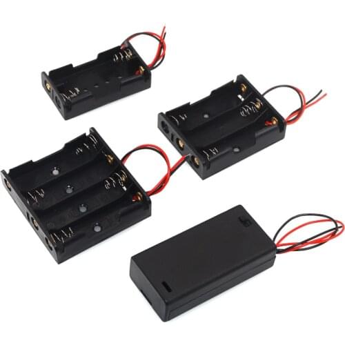 Hot Sell 18650 Power Bank Cases 1X 2X 3X 4X 18650 Battery Holder Storage Box Case 1 2 3 4 Slot Battery Container With Wire Lead