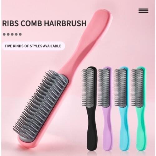 Scalp Massage Hair Brush Women Hairdressing Styling Tools Comb Detangler Curly Hair Brush Vendors Can Add Your Own Logo