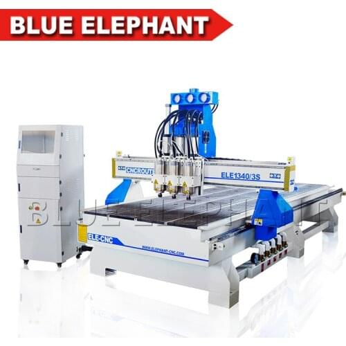 Multi head 1340 CNC Router engraving machine Chinese multi functions Advertising Signs Making Cnc Router